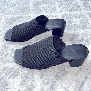 Everlane The Glove Mule in ReKnit in Black, Size 6